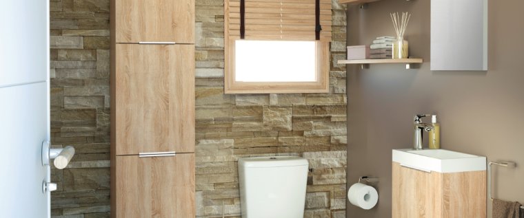 WC Alba Chêne scié clair structuré